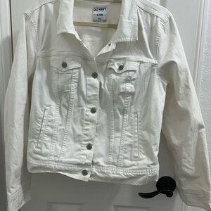 Old Navy Women's Cream Jean Jacket